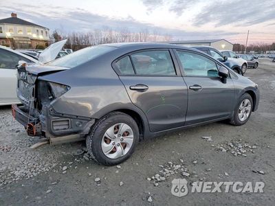 Trzecie zdjęcie samochodu z tyłu: 2013 HONDA CIVIC LX VIN:2HGFB2F58DH509386 - miniatura