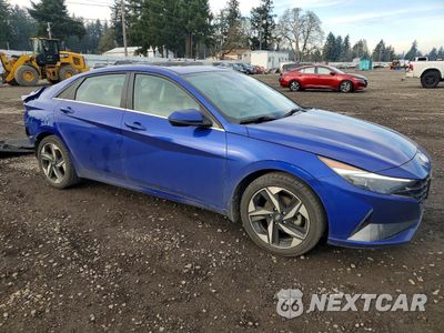 Czwarte zdjęcie samochodu z boku: 2023 HYUNDAI ELANTRA HYBRID LIMITED VIN:KMHLN4AJ5PU037251 - miniatura