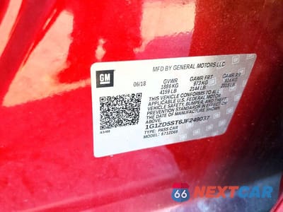 Zdjęcie 12 z 12 samochodu: 2018 CHEVROLET MALIBU LT VIN:1G1ZD5ST6JF249037 - miniatura
