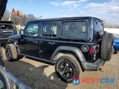 Drugie zdjęcie samochodu z przodu: 2022 JEEP WRANGLER UNLIMITED SPORT VIN:1C4HJXDN8NW140722 - miniatura