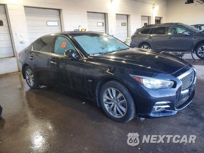 Czwarte zdjęcie samochodu z boku: 2017 INFINITI Q50 BASE VIN:JN1CV7AR5HM682661 - miniatura