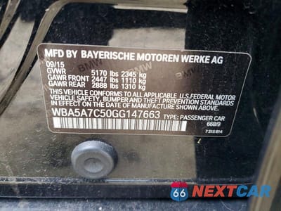 Zdjęcie 12 z 12 samochodu: 2016 BMW 528 XI VIN:WBA5A7C50GG147663 - miniatura