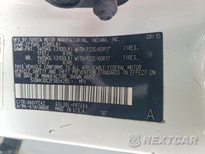 Zdjęcie 13 z 13 samochodu: 2015 TOYOTA SIENNA LE VIN:5TDKK3DC2FS654285 - miniatura
