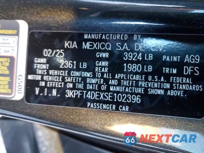 Zdjęcie 12 z 12 samochodu: 2025 KIA K4 LX VIN:3KPFT4DEXSE102396 - miniatura