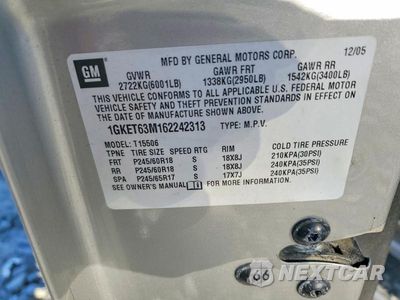 Zdjęcie 13 z 13 samochodu: 2006 GMC ENVOY DENALI VIN:1GKET63M162242313 - miniatura