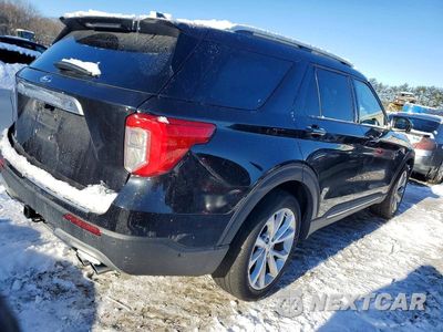 Trzecie zdjęcie samochodu z tyłu: 2022 FORD EXPLORER PLATINUM VIN:1FM5K8HC5NGA54076 - miniatura