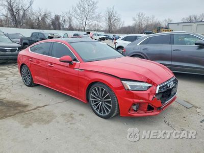 Czwarte zdjęcie samochodu z boku: 2021 AUDI A5 PREMIUM PLUS 40 VIN:WAUCBCF56MA028300 - miniatura