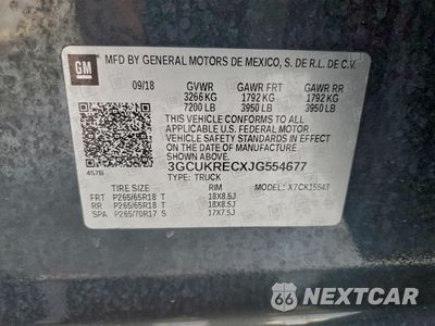 Zdjęcie 12 z 15 samochodu: 2018 CHEVROLET SILVERADO K1500 LT VIN:3GCUKRECXJG554677 - miniatura