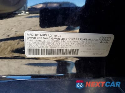 Zdjęcie 12 z 13 samochodu: 2007 AUDI A6 4.2 QUATTRO VIN:WAUDV74F37N063470 - miniatura