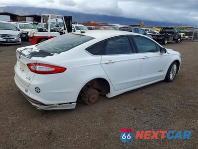 Trzecie zdjęcie samochodu z tyłu: 2014 FORD FUSION SE HYBRID VIN:3FA6P0LU4ER276067 - miniatura