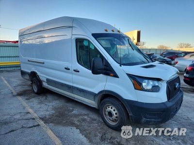 Czwarte zdjęcie samochodu z boku: 2023 FORD TRANSIT T-350 HD VIN:1FTBF4X89PKB00509 - miniatura