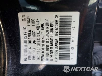 Zdjęcie 13 z 15 samochodu: 2016 HONDA ACCORD SPORT VIN:1HGCR2F51GA140274 - miniatura