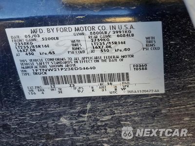 Zdjęcie 12 z 12 samochodu: 2003 FORD F250 SUPER DUTY VIN:1FTWW33P53EB81607 - miniatura