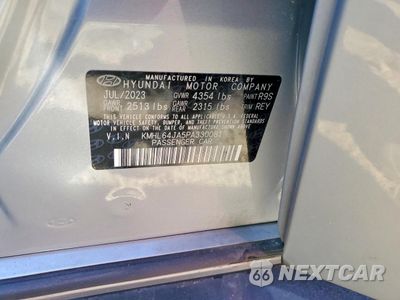Zdjęcie 12 z 12 samochodu: 2023 HYUNDAI SONATA SEL VIN:KMHL64JA5PA330081 - miniatura