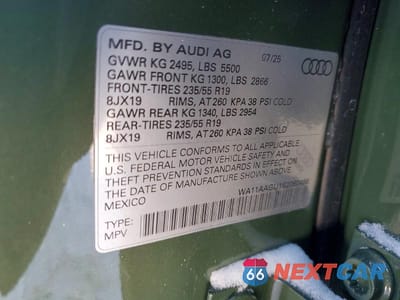 Zdjęcie 13 z 13 samochodu: 2025 AUDI Q5 PREMIUM VIN:WA11AAGU1S2060466 - miniatura