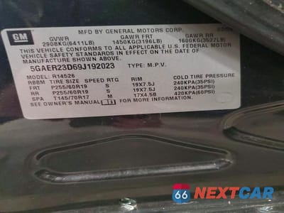 Zdjęcie 14 z 14 samochodu: 2009 BUICK ENCLAVE CXL VIN:5GAER23D69J192023 - miniatura