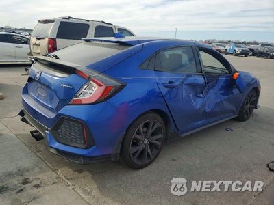 Trzecie zdjęcie samochodu z tyłu: 2018 HONDA CIVIC SPORT VIN:SHHFK7H43JU211148 - miniatura