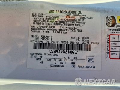 Zdjęcie 12 z 12 samochodu: 2010 FORD MUSTANG VIN:1ZVBP8AN9A5180237 - miniatura