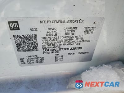 Zdjęcie 12 z 12 samochodu: 2022 CHEVROLET SILVERADO C2500 HEAVY DUTY VIN:1GC4WLE71NF220288 - miniatura