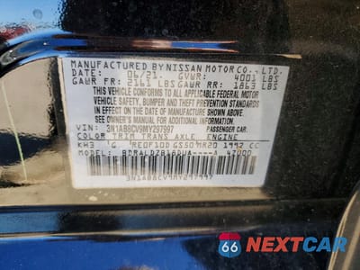 Zdjęcie 12 z 13 samochodu: 2021 NISSAN SENTRA SV VIN:3N1AB8CV9MY297997 - miniatura