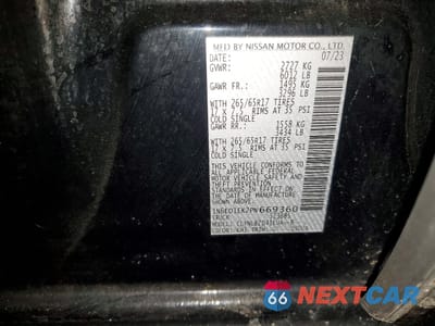 Zdjęcie 13 z 14 samochodu: 2023 NISSAN FRONTIER SV VIN:1N6ED1EK2PN669360 - miniatura