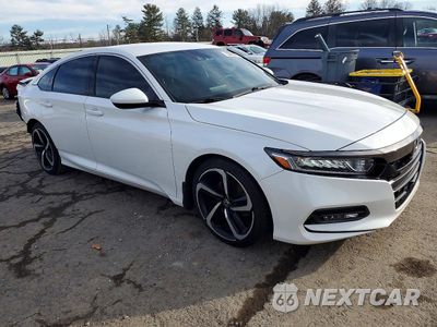 Czwarte zdjęcie samochodu z boku: 2019 HONDA ACCORD SPORT VIN:1HGCV1F35KA139786 - miniatura