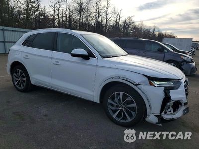 Czwarte zdjęcie samochodu z boku: 2021 AUDI Q5 PREMIUM PLUS VIN:WA1BAAFY3M2104897 - miniatura