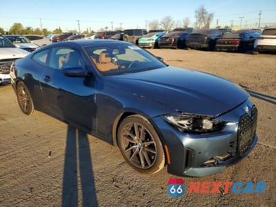 Czwarte zdjęcie samochodu z boku: 2022 BMW 430I VIN:WBA53AP02NCK01667 - miniatura