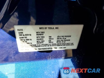 Zdjęcie 12 z 12 samochodu: 2023 TESLA MODEL Y VIN:7SAYGDEE4PF827086 - miniatura