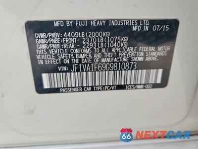 Zdjęcie 12 z 12 samochodu: 2016 SUBARU WRX PREMIUM VIN:JF1VA1F69G9810873 - miniatura