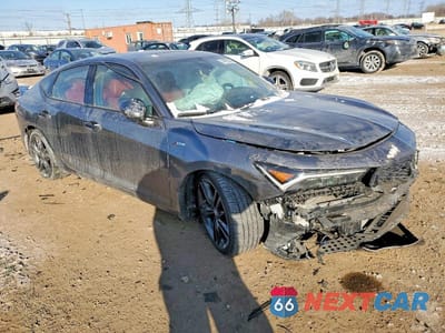 Czwarte zdjęcie samochodu z boku: 2023 ACURA INTEGRA A-SPEC TECH VIN:19UDE4H66PA025977 - miniatura