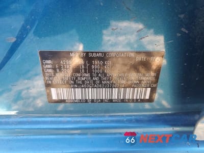 Zdjęcie 12 z 12 samochodu: 2018 SUBARU IMPREZA PREMIUM PLUS VIN:4S3GTAD62J3723214 - miniatura