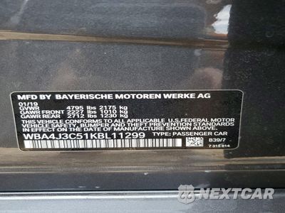 Zdjęcie 12 z 12 samochodu: 2019 BMW 430XI GRAN COUPE VIN:WBA4J3C51KBL11299 - miniatura