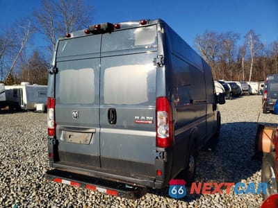 Trzecie zdjęcie samochodu z tyłu: 2020 RAM PROMASTER 3500 DELIVERY VAN VIN:3C6URVJG0LE129150 - miniatura