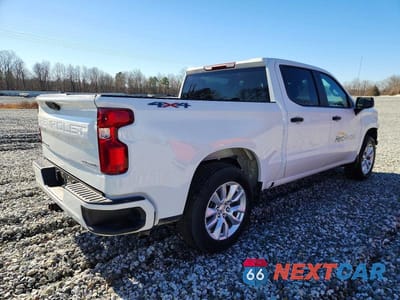 Trzecie zdjęcie samochodu z tyłu: 2024 CHEVROLET SILVERADO K1500 CUSTOM VIN:1GCPDBEK4RZ351608 - miniatura