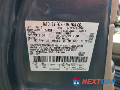 Zdjęcie 13 z 13 samochodu: 2011 FORD ESCAPE HYBRID VIN:1FMCU4K33BKA51320 - miniatura