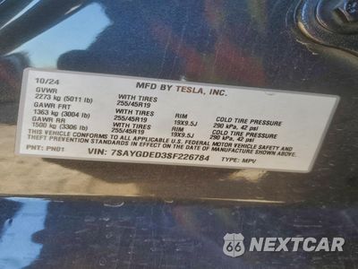 Zdjęcie 13 z 13 samochodu: 2025 TESLA MODEL Y VIN:7SAYGDED3SF226784 - miniatura