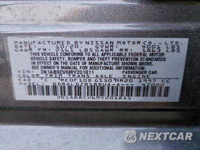 Zdjęcie 13 z 13 samochodu: 2021 NISSAN SENTRA SV VIN:3N1AB8CV6MY201811 - miniatura