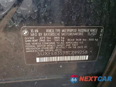 Zdjęcie 13 z 13 samochodu: 2008 BMW X5 4.8I VIN:5UXFE83598LZ99258 - miniatura