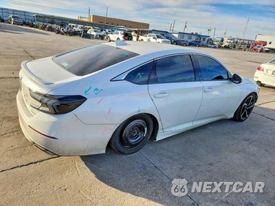 Trzecie zdjęcie samochodu z tyłu: 2018 HONDA ACCORD SPORT VIN:1HGCV1F39JA255751 - miniatura