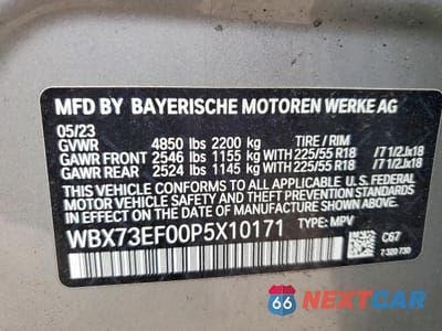 Zdjęcie 12 z 13 samochodu: 2023 BMW X1 XDRIVE28I VIN:WBX73EF00P5X10171 - miniatura