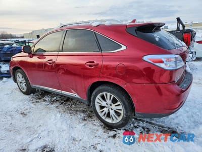 Drugie zdjęcie samochodu z przodu: 2010 LEXUS RX 450H VIN:JTJBC1BA1A2016318 - miniatura