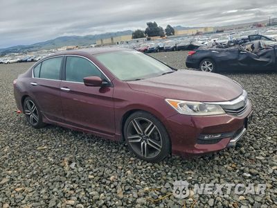 Czwarte zdjęcie samochodu z boku: 2017 HONDA ACCORD SPORT VIN:1HGCR2F52HA158106 - miniatura