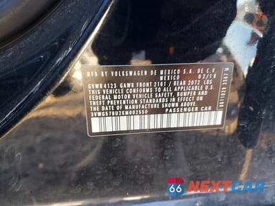 Zdjęcie 13 z 13 samochodu: 2019 VOLKSWAGEN JETTA SEL PREMIUM VIN:3VWG57BU2KM002550 - miniatura