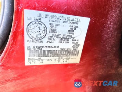 Zdjęcie 13 z 13 samochodu: 2002 FORD F350 SRW SUPER DUTY VIN:1FTSW31F32ED62955 - miniatura