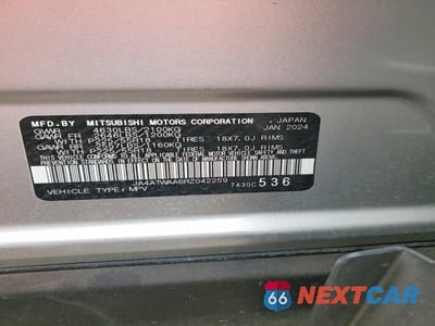 Zdjęcie 14 z 14 samochodu: 2024 MITSUBISHI ECLIPSE CROSS SE VIN:JA4ATWAA6RZ042259 - miniatura