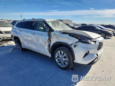 Czwarte zdjęcie samochodu z boku: 2021 TOYOTA HIGHLANDER LIMITED VIN:5TDYZRAH4MS519623 - miniatura