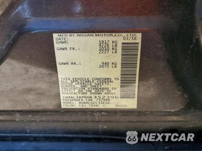 Zdjęcie 12 z 14 samochodu: 2016 NISSAN ALTIMA 2.5 VIN:1N4AL3AP6GN352396 - miniatura