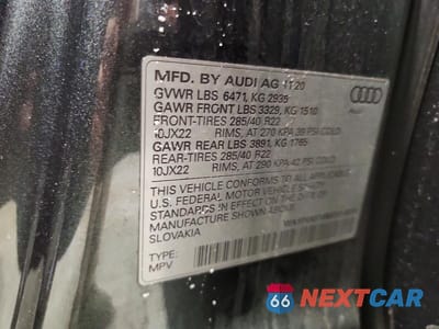 Zdjęcie 13 z 13 samochodu: 2021 AUDI Q8 PRESTIGE S-LINE VIN:WA1FVAF16MD016939 - miniatura