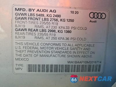 Zdjęcie 13 z 13 samochodu: 2021 AUDI Q5 PREMIUM PLUS VIN:WA1BAAFY0M2016714 - miniatura